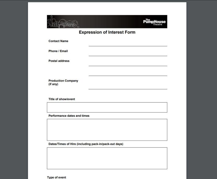 Expression of Interest Capture